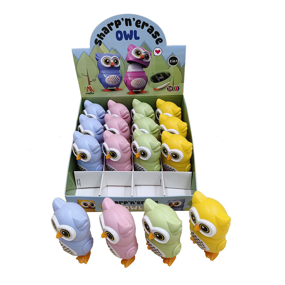 Owl Sharp ’n’ Erase (2 in 1) - 1τμχ