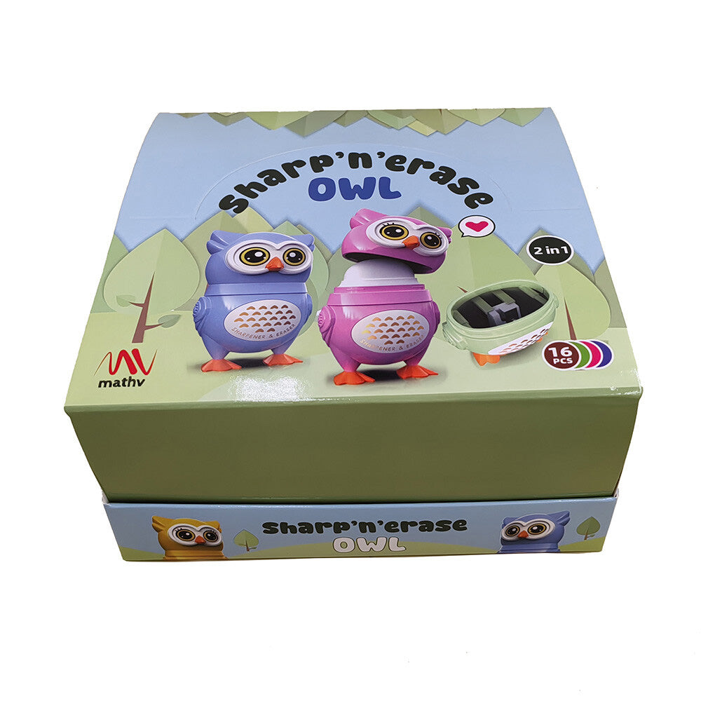 Owl Sharp ’n’ Erase (2 in 1) - 1τμχ