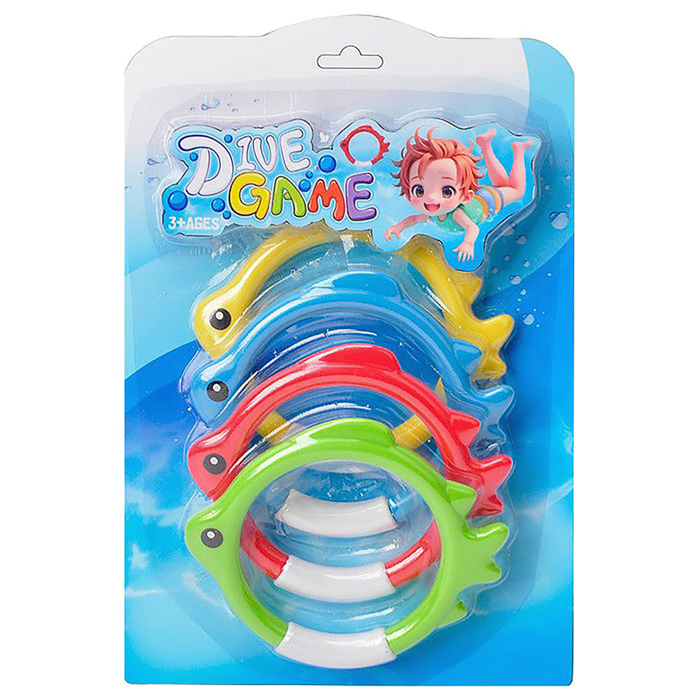 Παιχνίδι Πισίνας με Πλαστικά Κυκλάκια Σετ 25x21 εκ