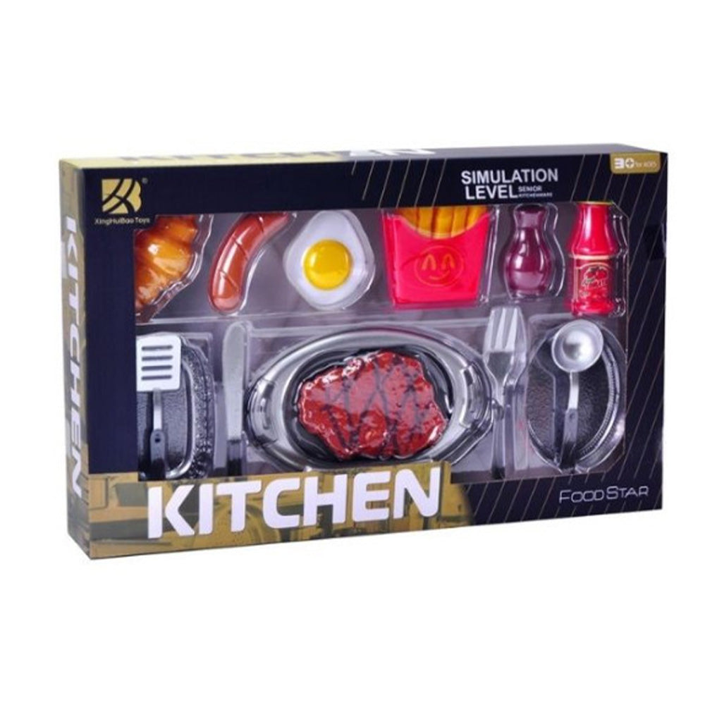 Παιχνίδι Σετ Κουζινικά Με Τρόφιμα & Σκεύη 14Tμχ