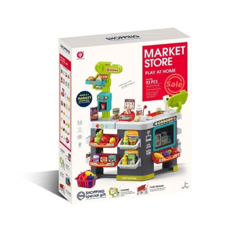 Παιχνίδι Super Market Με Αξεσουάρ, Ήχο & Φως 93Τμχ 87x69x38Εκ