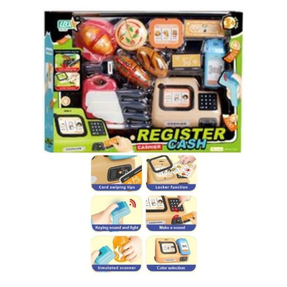 Παιχνίδι Ταμειακή Μηχανή Με Σκάνερ, Επιφάνεια Κοπής & Αξεσουάρ