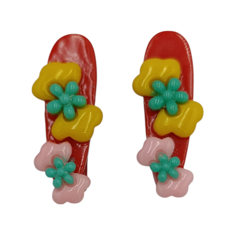 Παιδικά Τσιμπιδάκια Μαλλιών Φιογκάκια 4 Χρώματα- 1 Τμχ