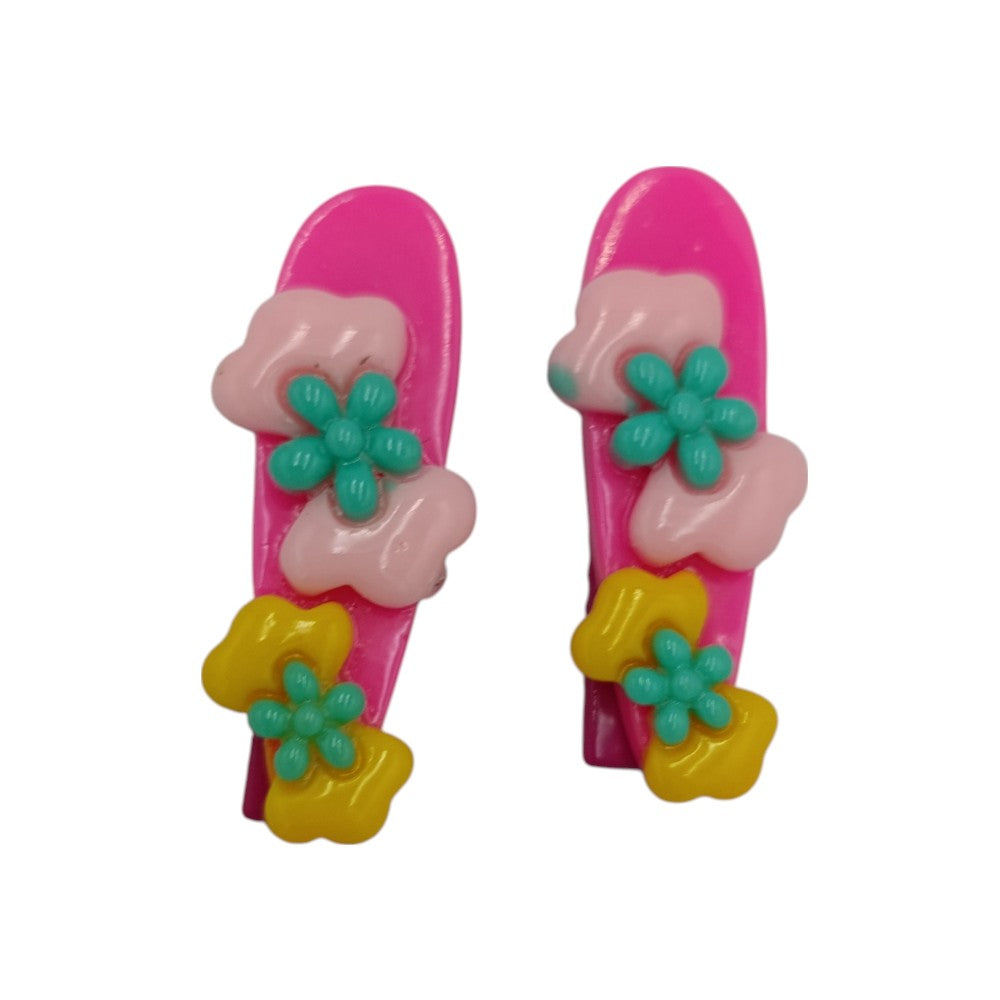 Παιδικά Τσιμπιδάκια Μαλλιών Φιογκάκια 4 Χρώματα- 1 Τμχ