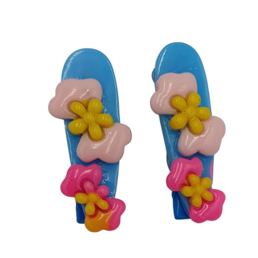 Παιδικά Τσιμπιδάκια Μαλλιών Φιογκάκια 4 Χρώματα- 1 Τμχ