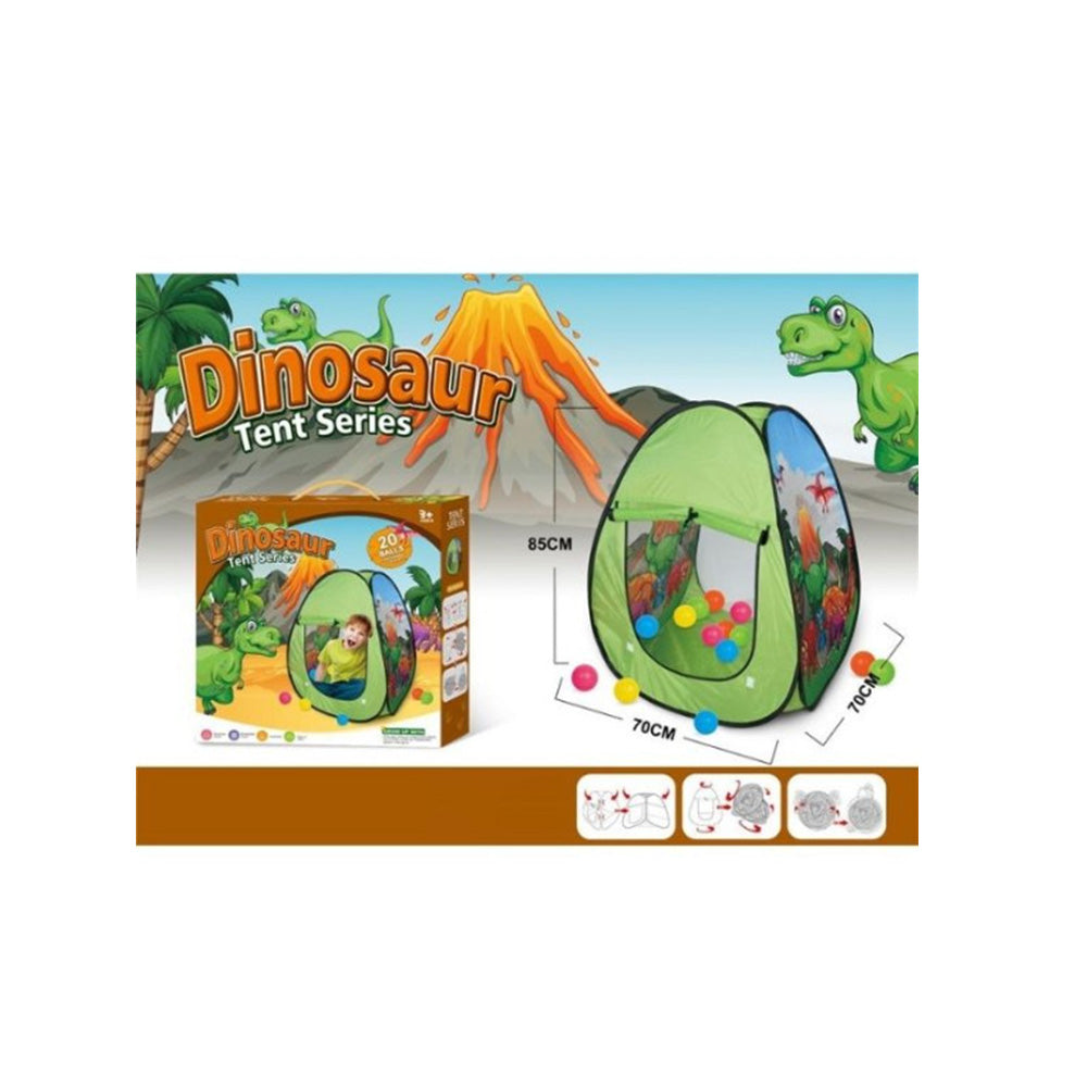 Παιδική Σκηνή Δωματίου Δεινόσαυροι & 20 Μπαλάκια 85X70X70εκ
