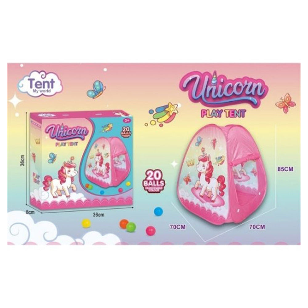 Παιδική Σκηνή Δωματίου Μονόκερος 85x70x70Εκ & 20 Μπαλάκια