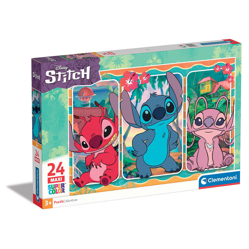 ClementoniClementoni Παιδικό Puzzle Maxi Super Color Disney Stitch 24 τμχpapell.gr