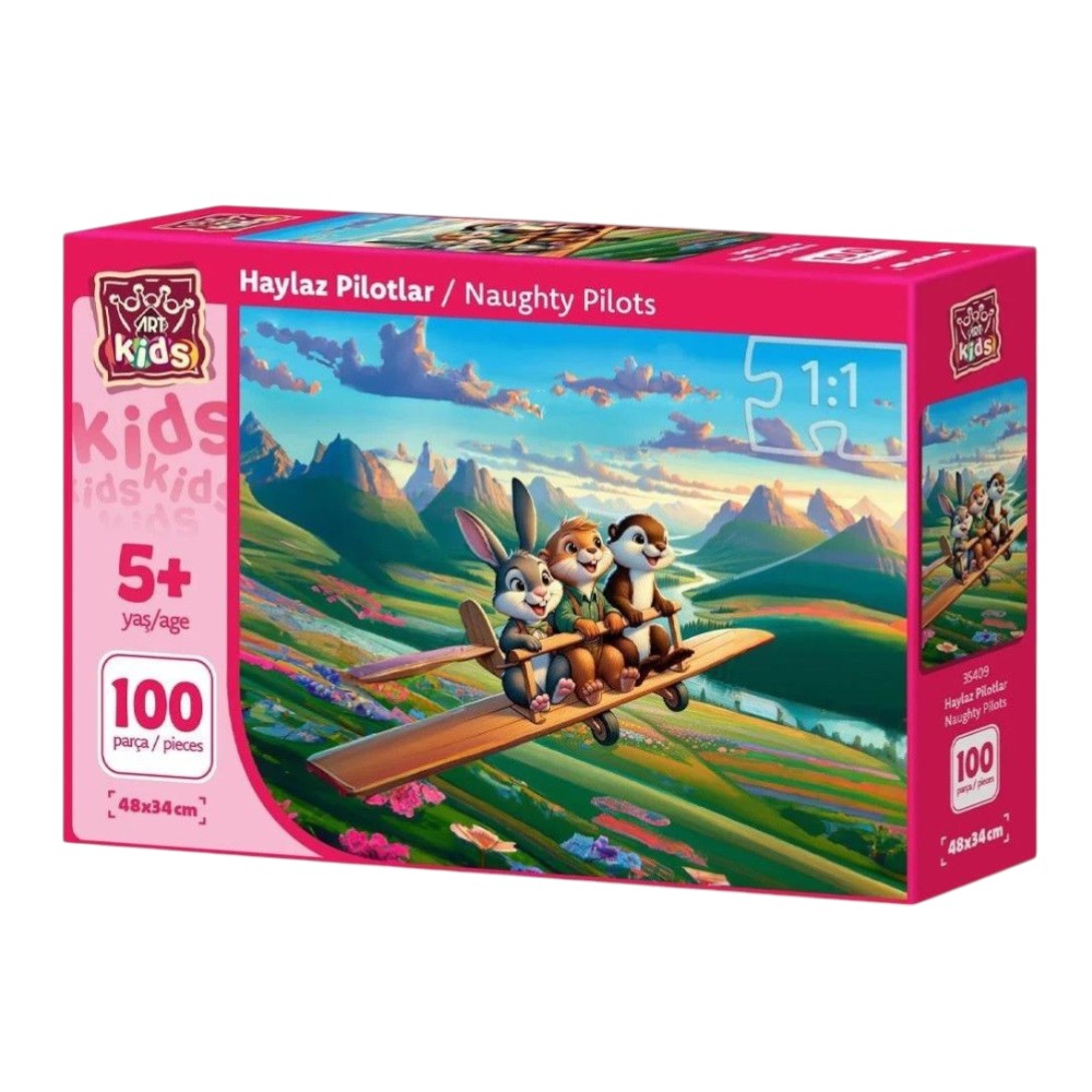 Παιδικό Puzzle Naughty Pilots 100 Τμχ