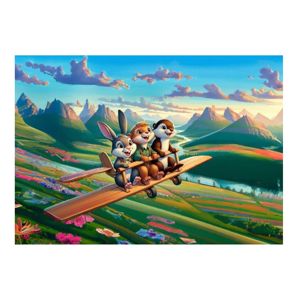 Παιδικό Puzzle Naughty Pilots 100 Τμχ
