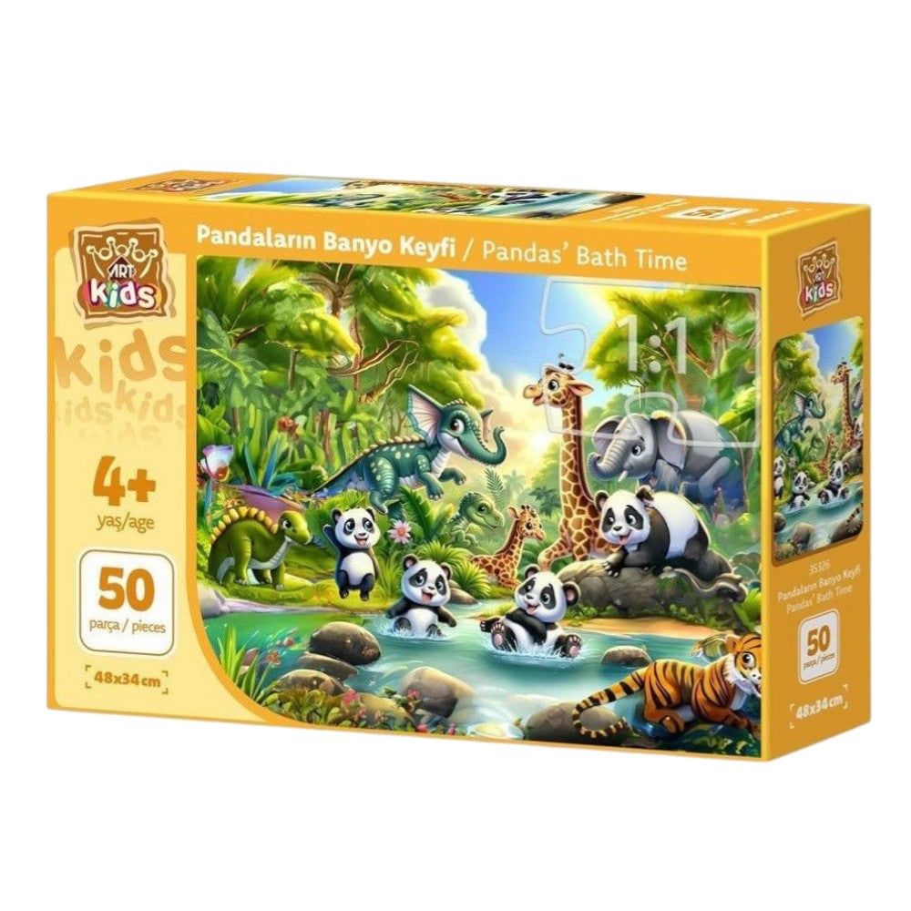 Παιδικό Puzzle Pandas' Bath Time 50 Τμχ