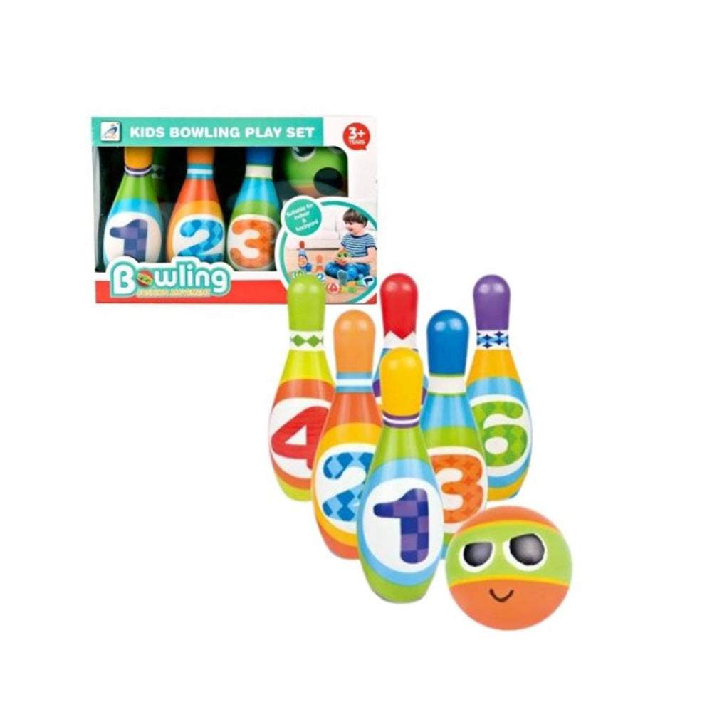 Παιδικό Σετ Bowling Με 6 Κορίνες 14εκ & 2 Μπάλες Φατσούλες