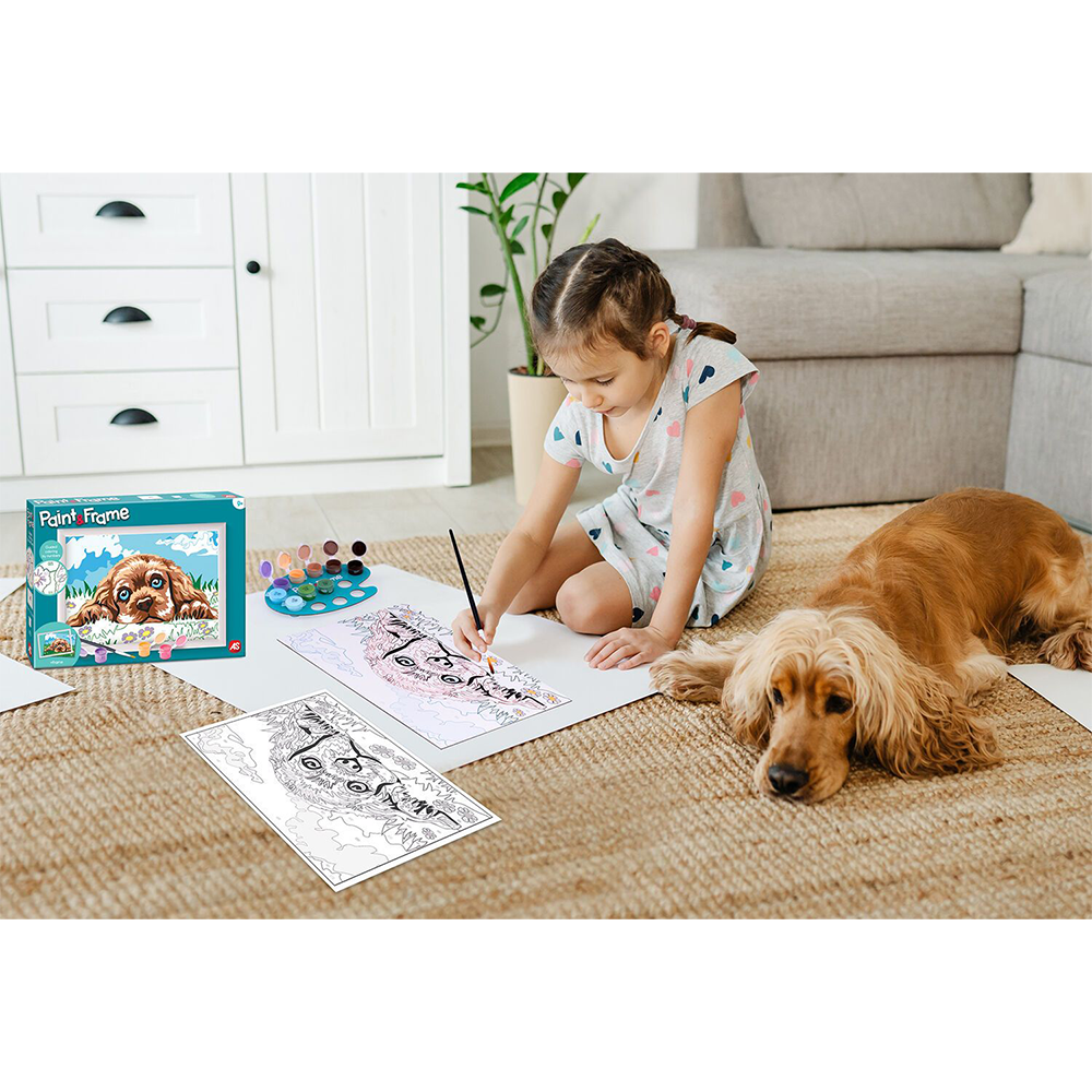Paint & Frame Ζωγραφίζω Με Αριθμούς Loving Puppy