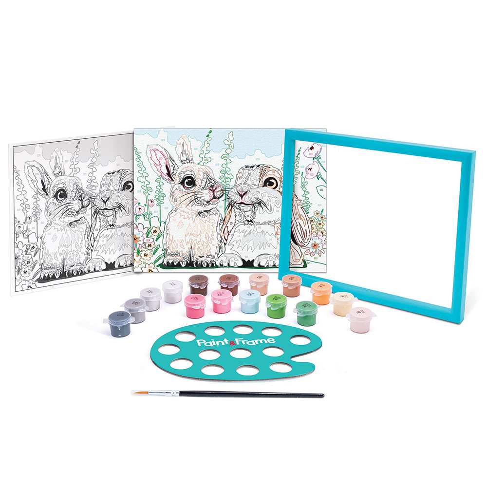 Paint & Frame Ζωγραφίζω Με Αριθμούς Cute Bunnies