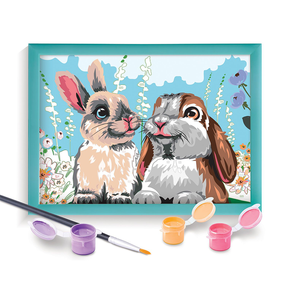 Paint & Frame Ζωγραφίζω Με Αριθμούς Cute Bunnies