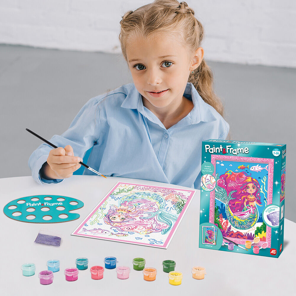 Paint & Frame Ζωγραφίζω Με Αριθμούς Mythical Mermaid Για Ηλικίες 6+ Χρονών