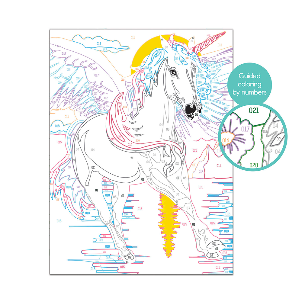 AS CompanyPaint & Frame Ζωγραφίζω Με Αριθμούς Magic Unicorn Για Ηλικίες 9+ Χρονώνpapell.gr