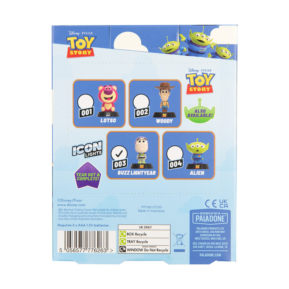 Paladone Icons Disney Toy Story Buzz Lightyear Light Διακοσμητικό Φωτιστικό LED 3D