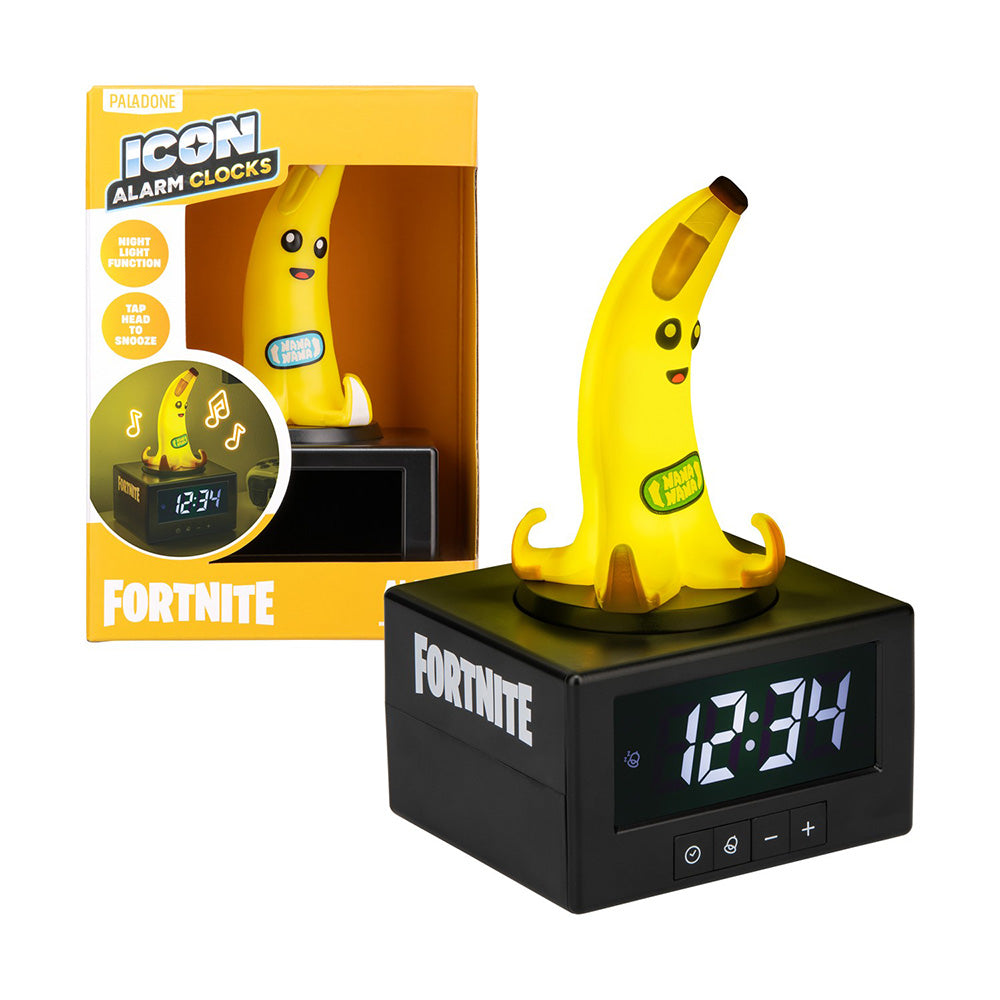 Paladone Icons Fortnite Peely Icon Alarm Clock Ψηφιακό Ρολόι Ξυπνητήρι με Φωτάκι Νυκτός 16,5 εκ
