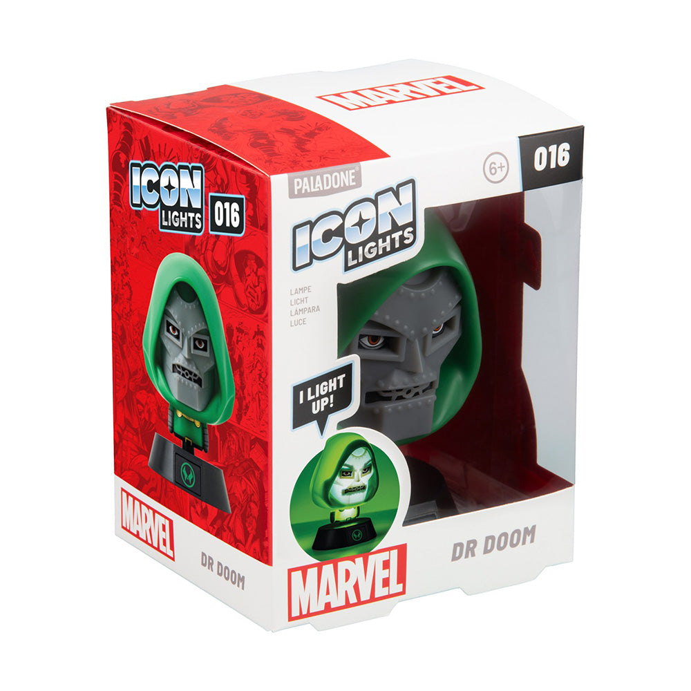 Paladone Icons Marvel Dr Doom Light Διακοσμητικό Φωτιστικό LED 3D 11 εκ