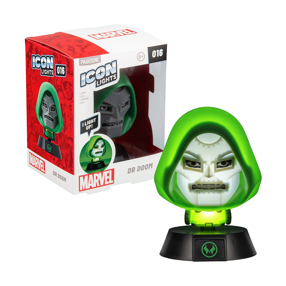 Paladone Icons Marvel Dr Doom Light Διακοσμητικό Φωτιστικό LED 3D 11 εκ