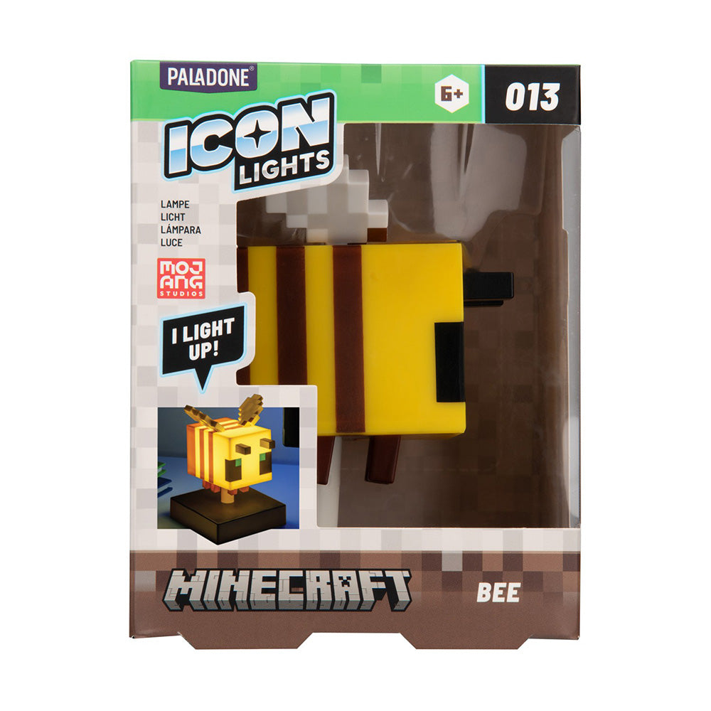 Paladone Icons Minecraft Bee Light Διακοσμητικό Φωτιστικό LED Μέλισσα 10 εκ