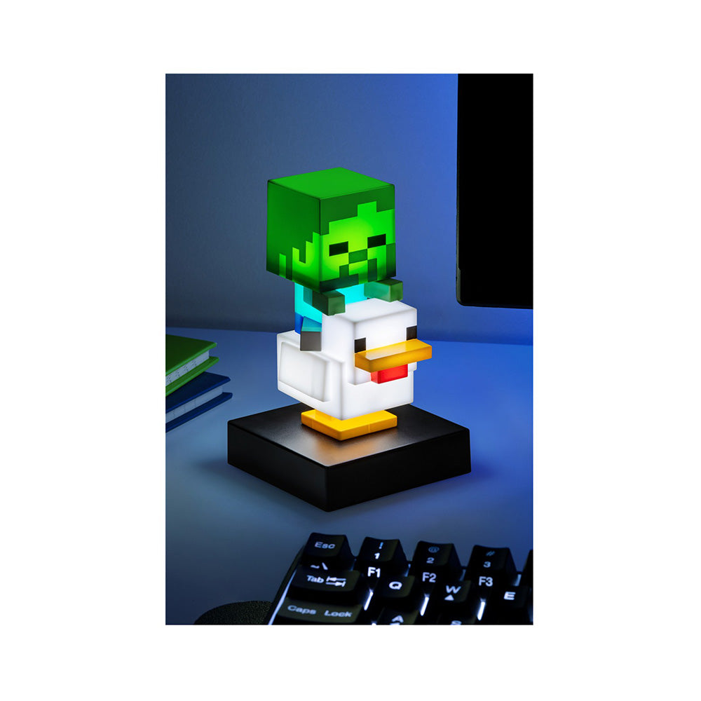 Paladone Icons Minecraft Chicken Jockey Light Διακοσμητικό Φωτιστικό LED 3D 12 εκ