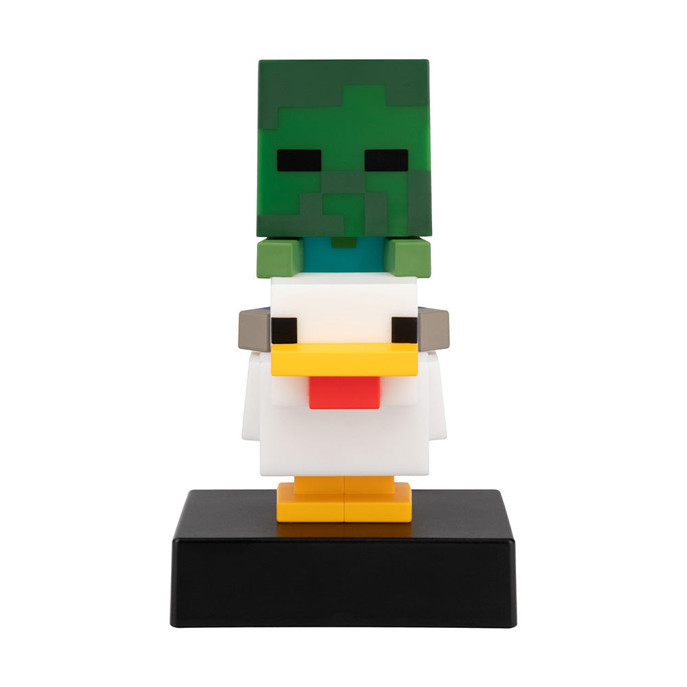 Paladone Icons Minecraft Chicken Jockey Light Διακοσμητικό Φωτιστικό LED 3D 12 εκ