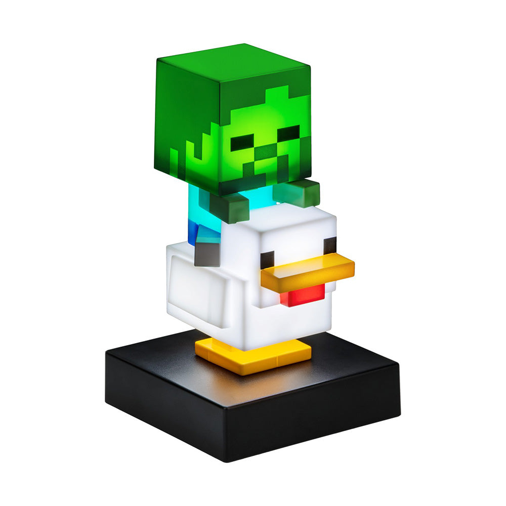 Paladone Icons Minecraft Chicken Jockey Light Διακοσμητικό Φωτιστικό LED 3D 12 εκ
