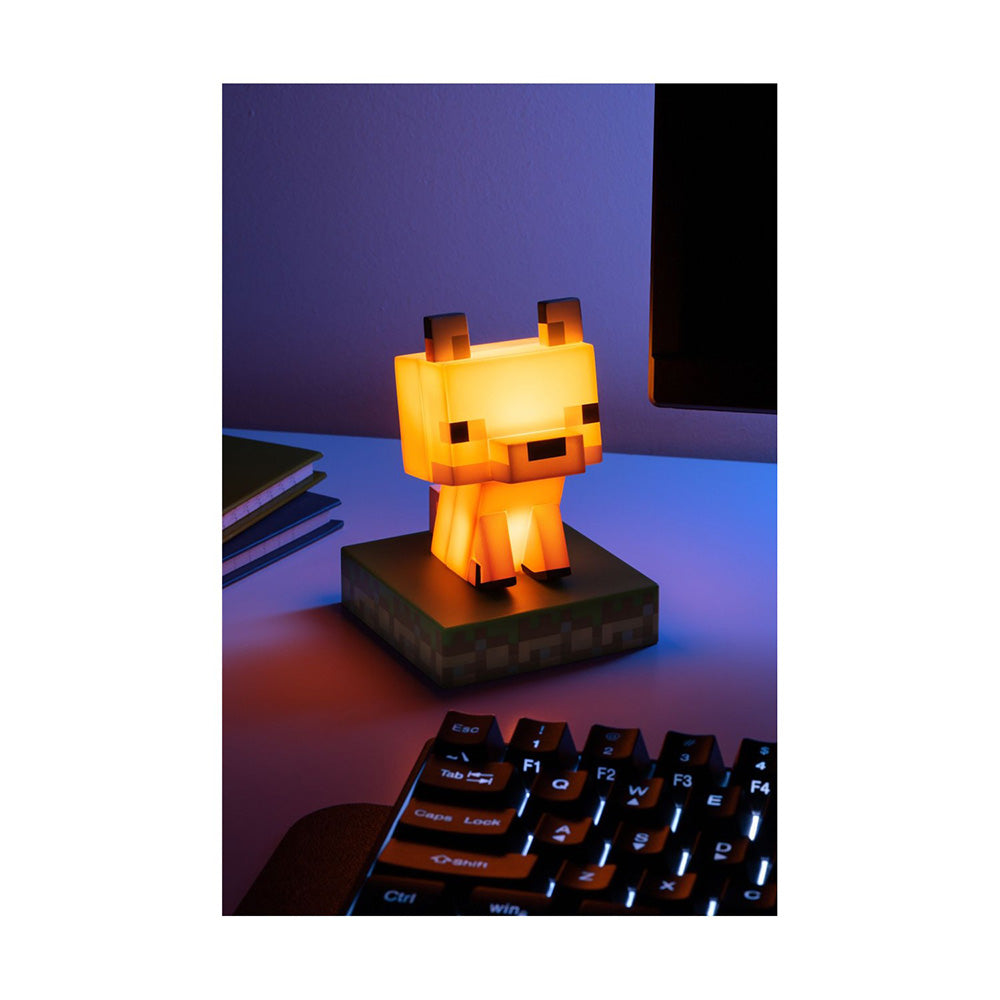 Paladone Icons Minecraft Fox Light Διακοσμητικό Φωτιστικό LED Αλεπού 11 εκ