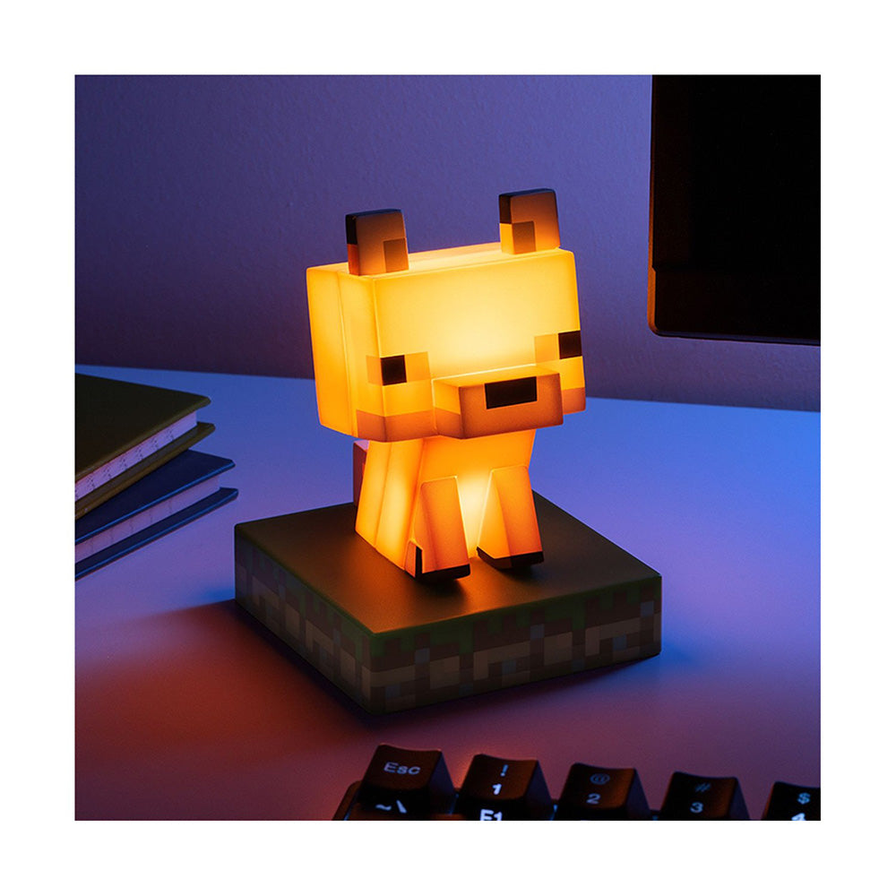 Paladone Icons Minecraft Fox Light Διακοσμητικό Φωτιστικό LED Αλεπού 11 εκ