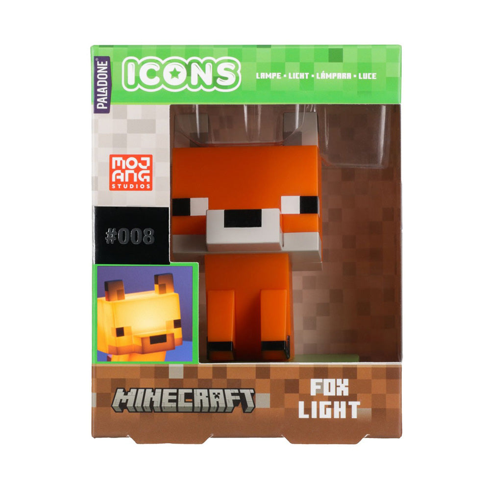 Paladone Icons Minecraft Fox Light Διακοσμητικό Φωτιστικό LED Αλεπού 11 εκ