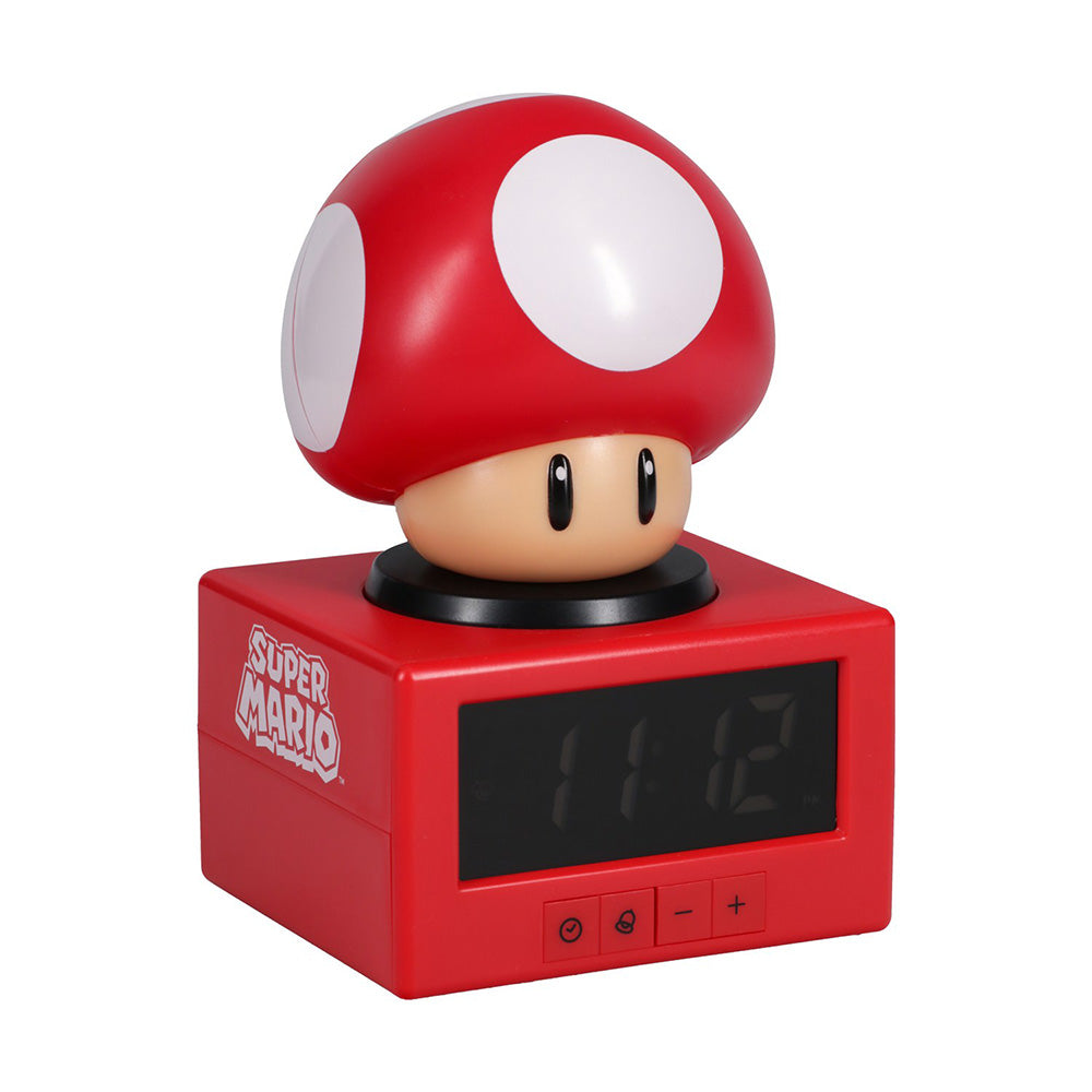 Paladone Icons Super Mario Super Mushroom Alarm Clock Ψηφιακό Ξυπνητήρι με Φωτάκι Νυκτός 16 εκ