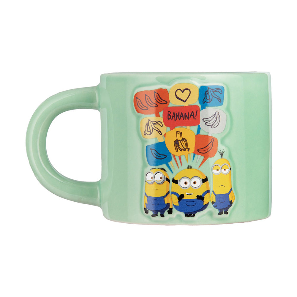 Paladone Minions Embossed Mug Ανάγλυφη Κεραμική Κούπα Πράσινη 400 ml