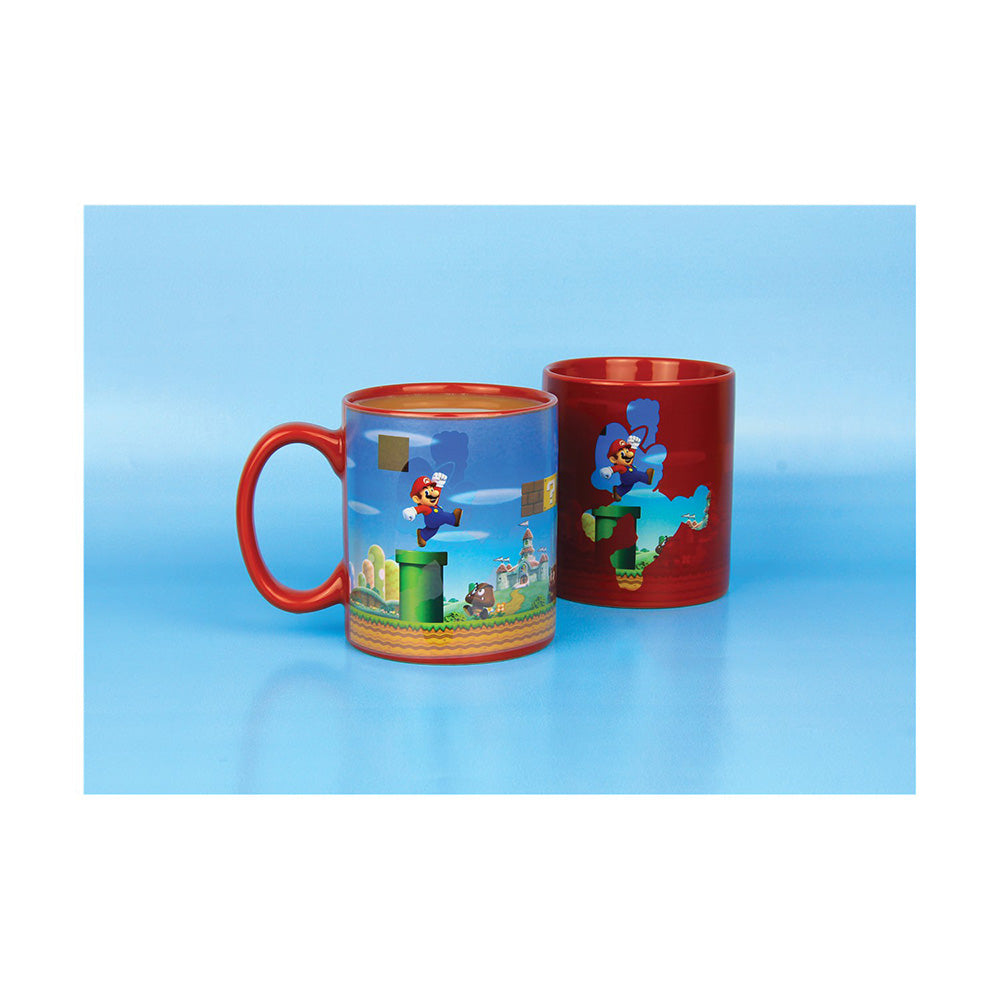 Paladone Nintendo Super Mario Heat Change Mug Κεραμική Κούπα που Αλλάζει Σχέδιο με τη Θερμότητα