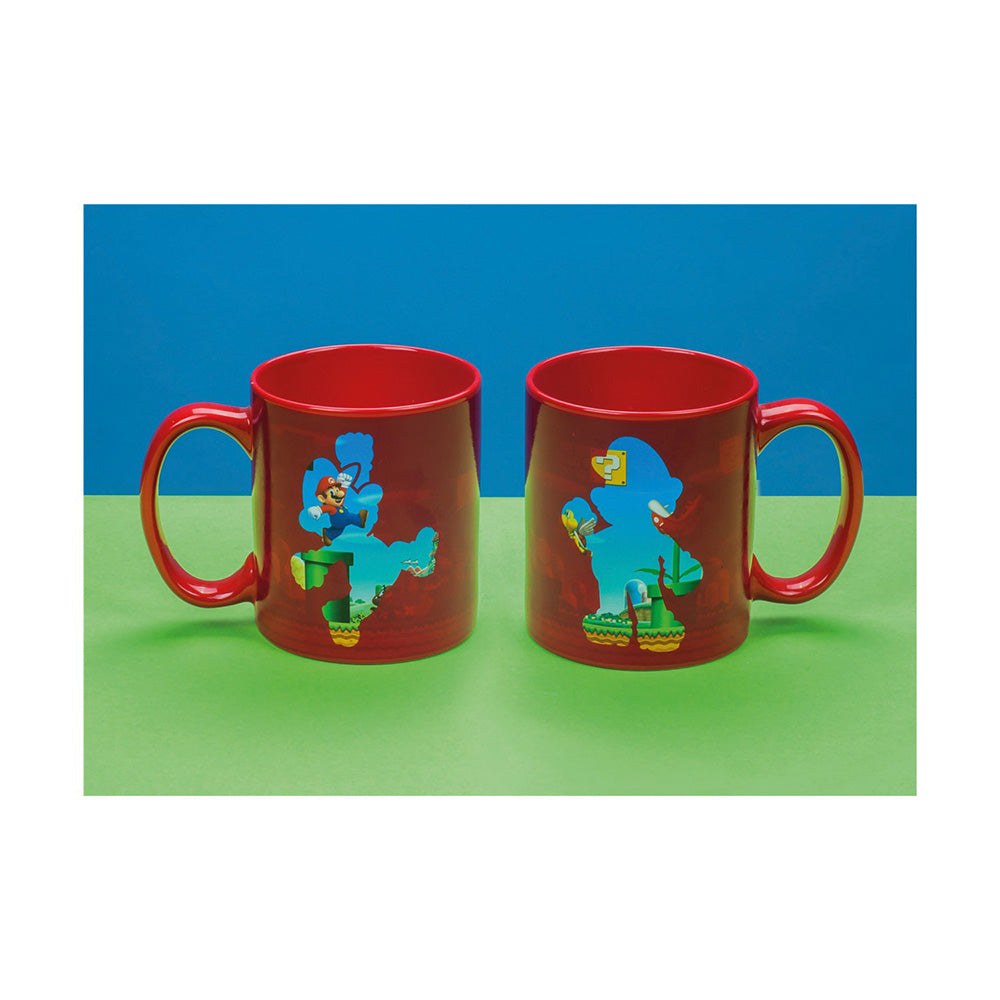 Paladone Nintendo Super Mario Heat Change Mug Κεραμική Κούπα που Αλλάζει Σχέδιο με τη Θερμότητα