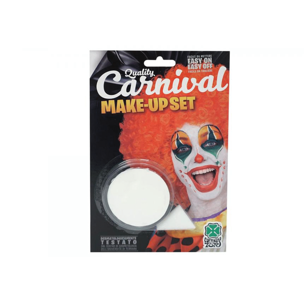 Carnival ToysCarnival Toys Παλέτα Λευκό Χρώμα Με Σφουγγαράκι Για Μακιγιάζ 10 grpapell.gr
