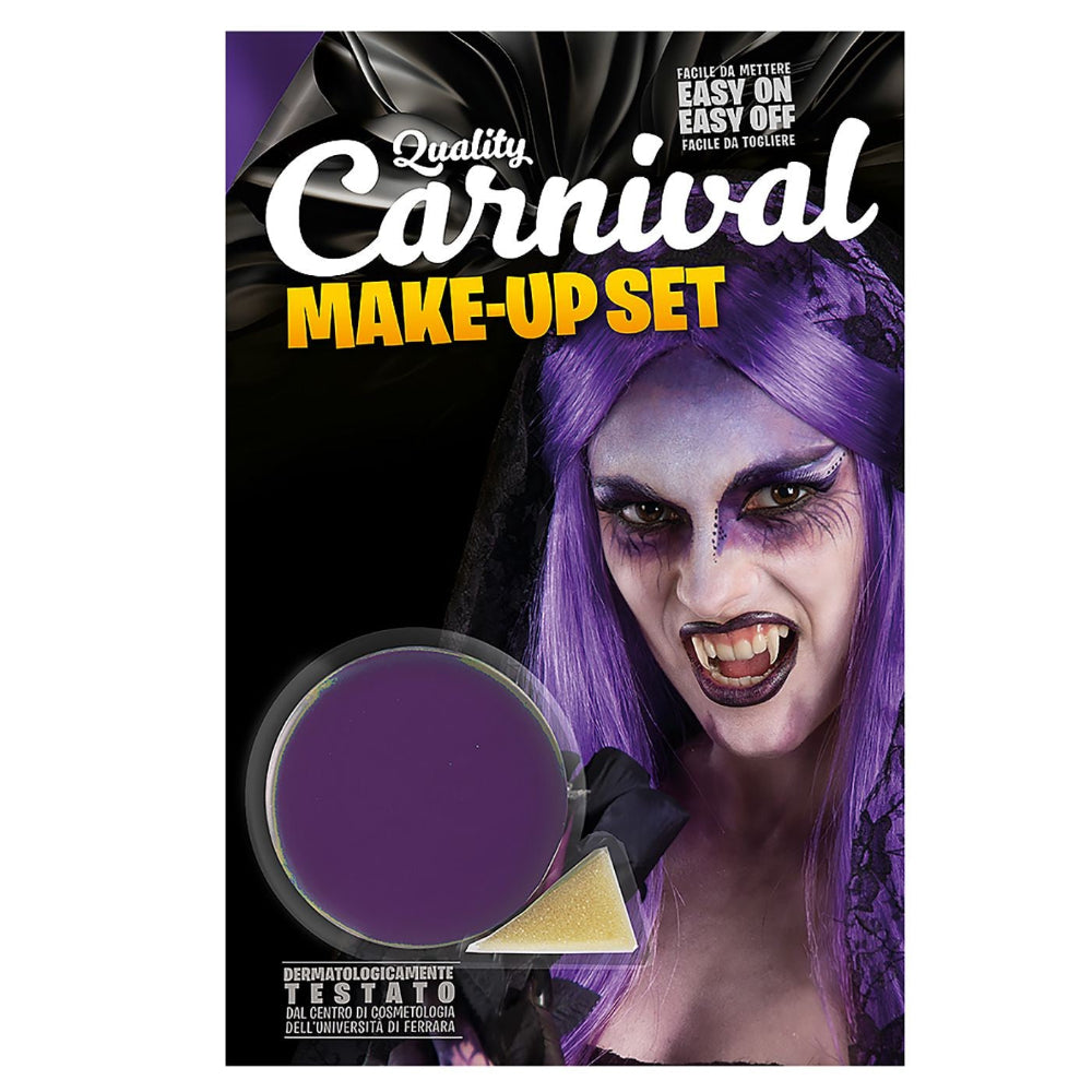 Carnival Toys Παλετα Μωβ Χρώμα Με Σφουγγαράκι Για Μακιγιάζ 10 gr