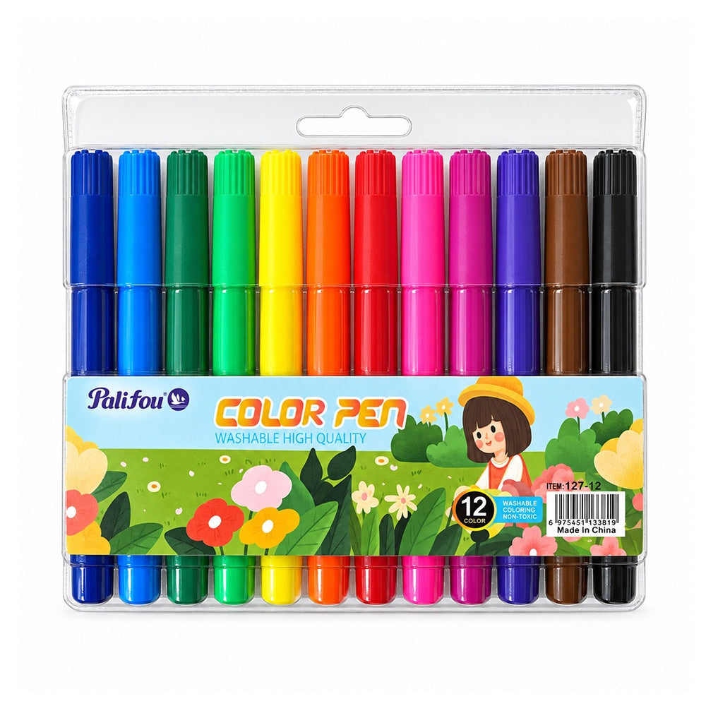 Palifou Μαρκαδόροι Ζωγραφικής Color Pen – Σετ 12 Χρωμάτων
