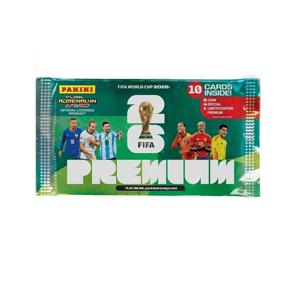 Panini Adrenalyn XL: FIFA World Cup 2026 Premium Σακουλάκι με 10 Συλλεκτικές Κάρτες