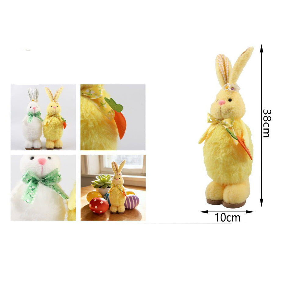 Πασχαλινό Λούτρινο Λαγουδάκι 38x10 εκ σε 2 Χρώματα - 1 Τμχ