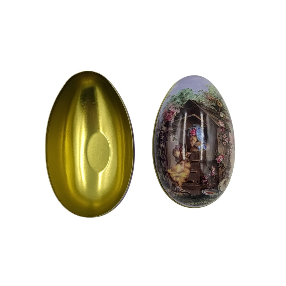 OEMΠασχαλινό Μεταλλικό Κουτάκι Σε Σχήμα Αυγό 11Χ7.5εκ 4 Σχέδια- 1Τμχpapell.gr