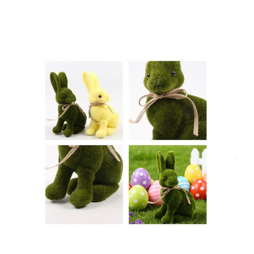 Διακοσμητικό Πασχαλινό Λαγουδάκι Τσόχινο 26 εκ σε 2 Χρώματα - 1 Τμχ