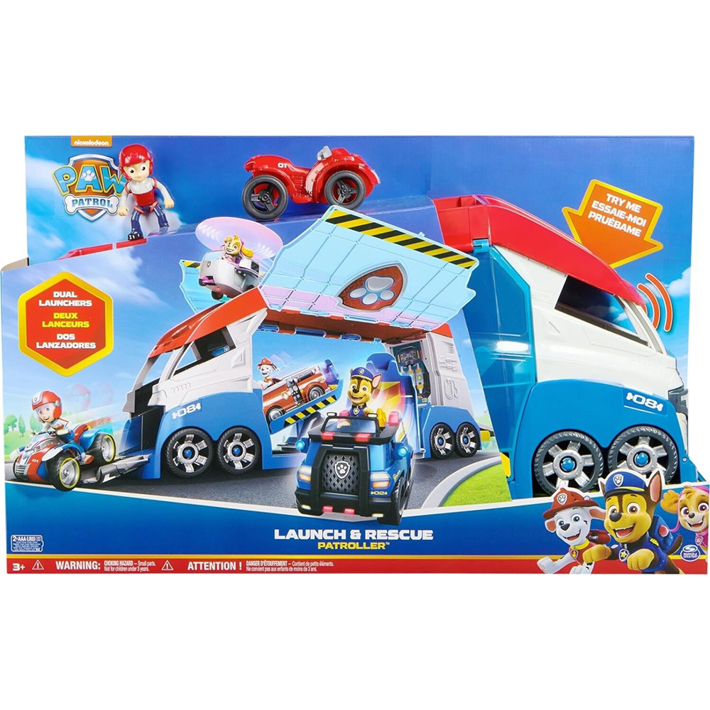 Spin MasterSpin Master Paw Patrol: Launch & Rescue Patroller Vehicle Με Εκτοξευτές Οχημάτων,Φώτα Και ήχουςpapell.gr