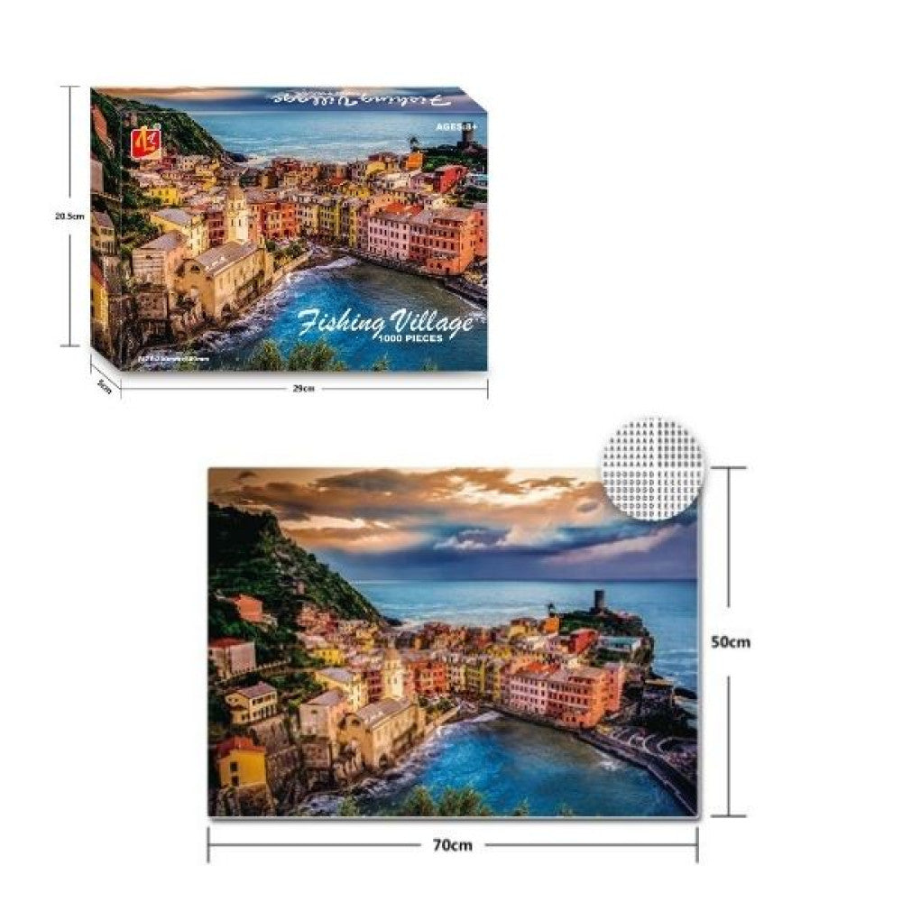 Puzzle Ιταλικό Ψαροχώρι 70x50 εκ - 1000 Τμχ