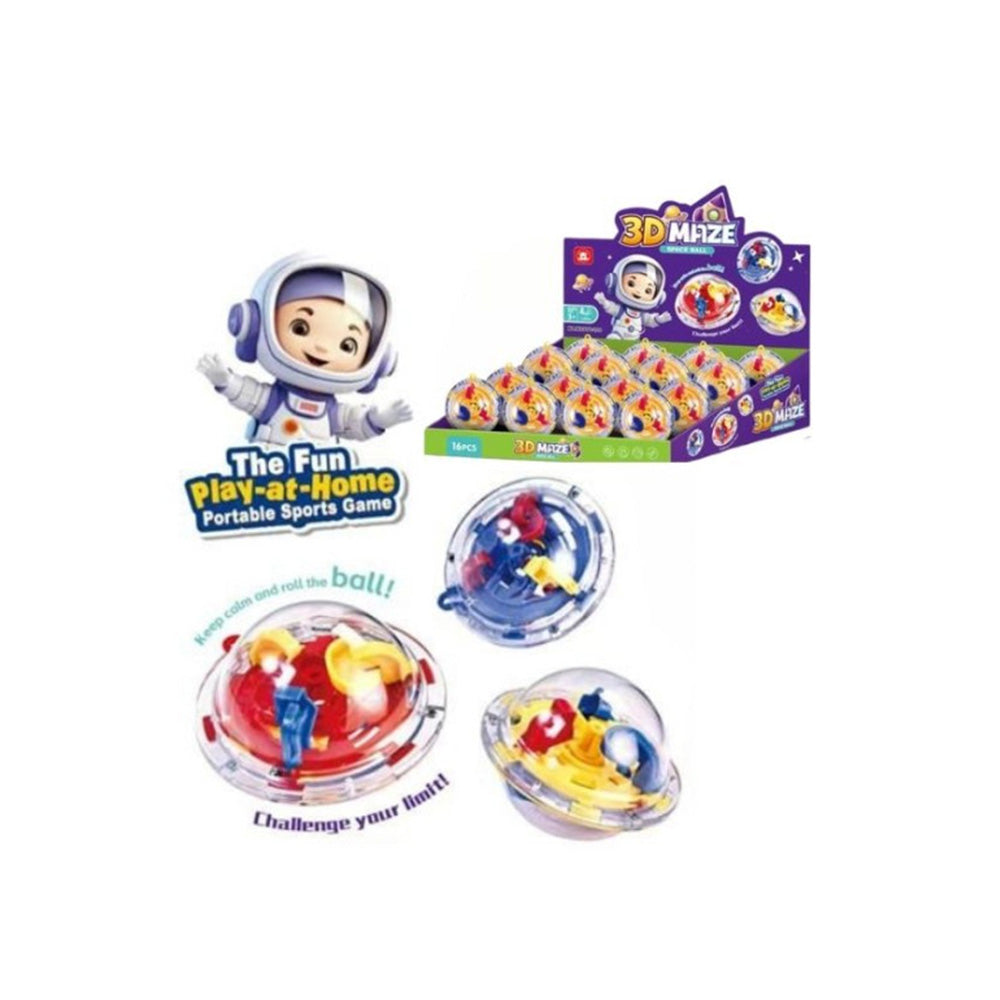 Παζλ Ταξιδίου Λαβύρινθος Διάστημα 3D 7εκ Display 16