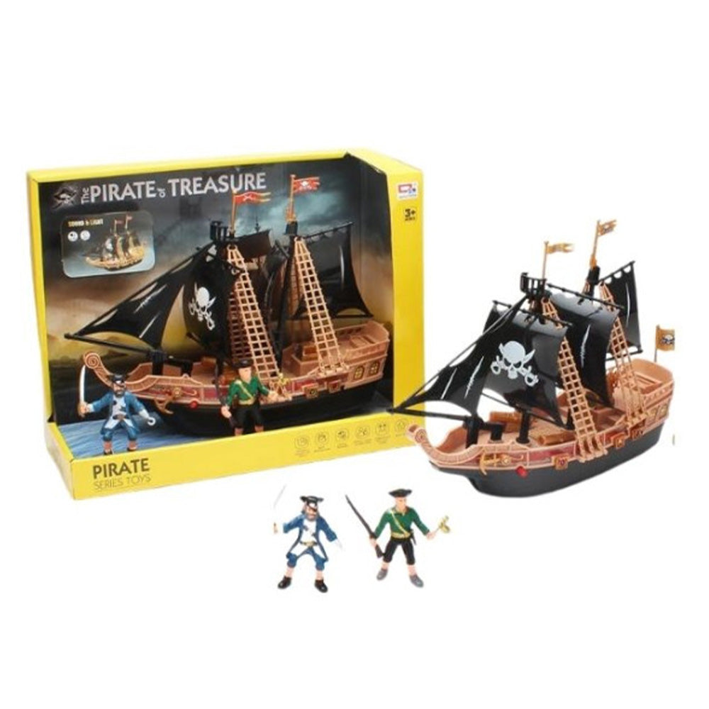 Πειρατικό Πλοίο Με 2 Φιγούρες, Ήχο & Φως 33X13X26εκ