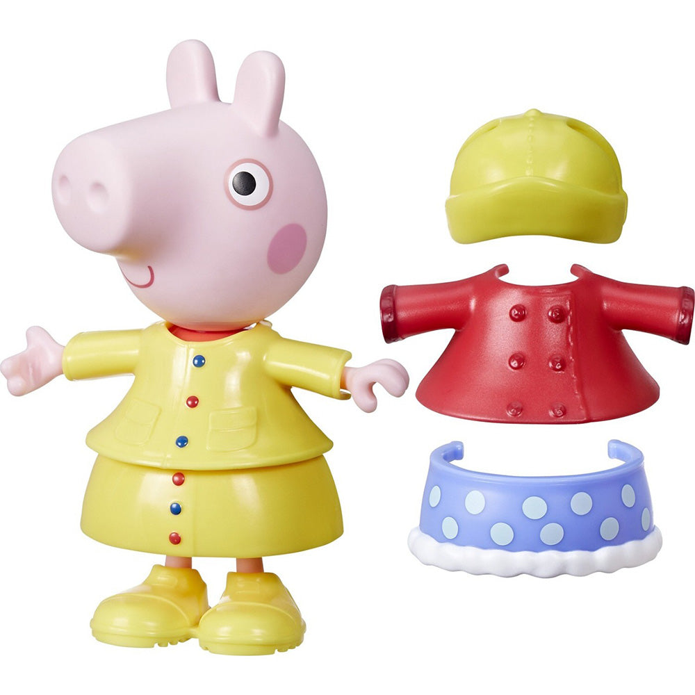 Hasbro Peppa Pig Dress-Up Figure With 6 Easy-On Fashion Accessories, 6-Inch Κούκλα 