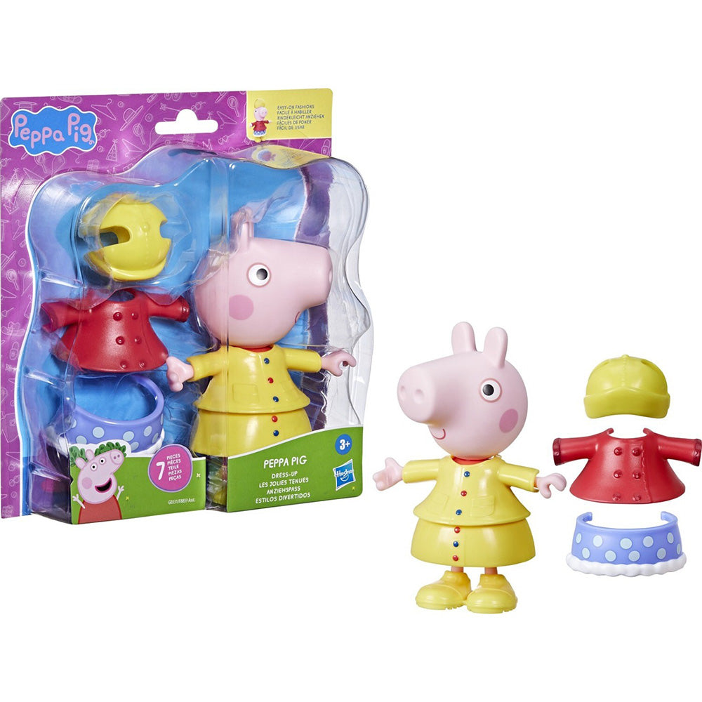 Hasbro Peppa Pig Dress-Up Figure With 6 Easy-On Fashion Accessories, 6-Inch Κούκλα 