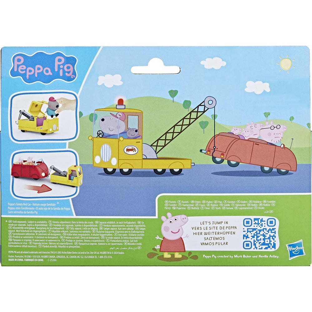 Hasbro Peppa Pig Granddad Dogs Tow Truck Construction Vehicle And Figure Set 